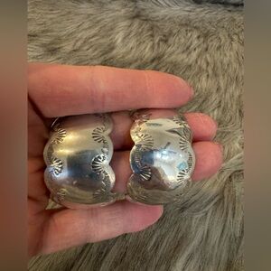 Vintage Native American silver earrings